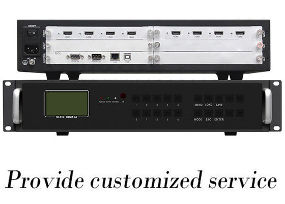 WLHDVP HDMI Video Wall Prosesor 4x4 Pengontrol Matriks Daya Ganda