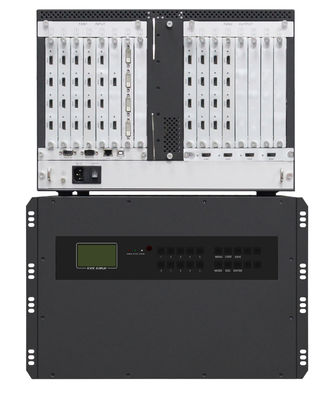 7U 4x4 3x5 3x4 2x2 3x3 DVI VGA SDI HDMI Pengontrol Dinding Video 16 Ch Output 18 Ch Input