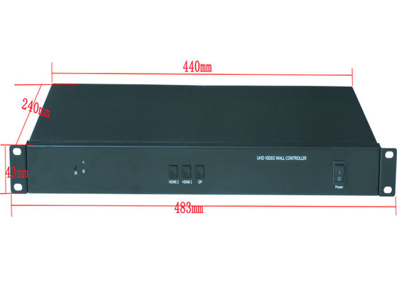 Multi Monitor Multi Sudut HDMI Video Wall Controller Antarmuka HD15