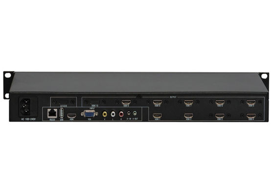 IR 3X3 LCD Video Wall splitter Controller kit dengan RS232 Remote Case Key Control