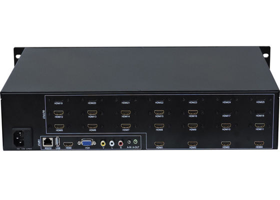 Layar LCD Pengontrol Dinding Video 3D 4x4 1 In 16 Output HDMI
