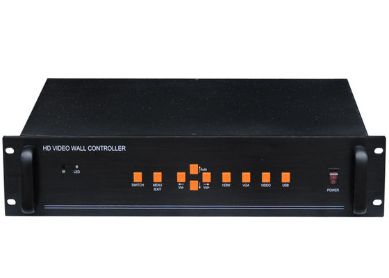 Layar LCD Pengontrol Dinding Video 3D 4x4 1 In 16 Output HDMI
