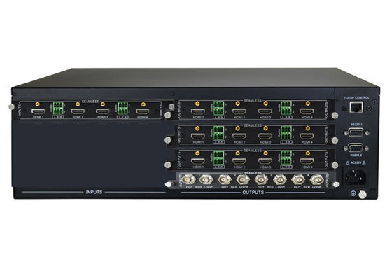 Modular 4K UHD Video Matrix Switcher Dengan 4 HDMI Input SDI Output