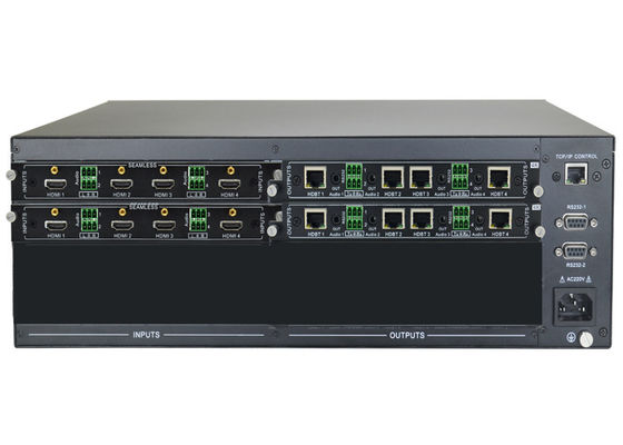 Pengalih Matriks Video EDID 4K yang mulus 8 Input HDMI 8 Output HDBaseT