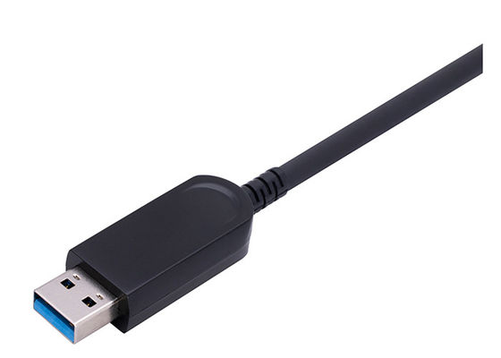 AM Ke ​​AF 4K 60Hz USB 3.0 Kabel Serat Optik Panjang Maksimum 100m
