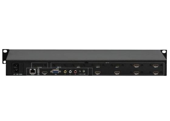 1 In 6 Out 2x3 3x2 RS232 Video Wall Prosesor 3.5 Antarmuka audio