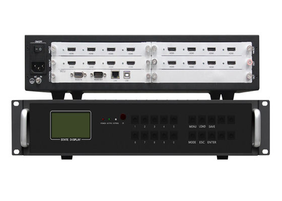 Pengontrol Dinding Video Modular 4 In 12 Out 8 In 8 Out Hdmi Splitter