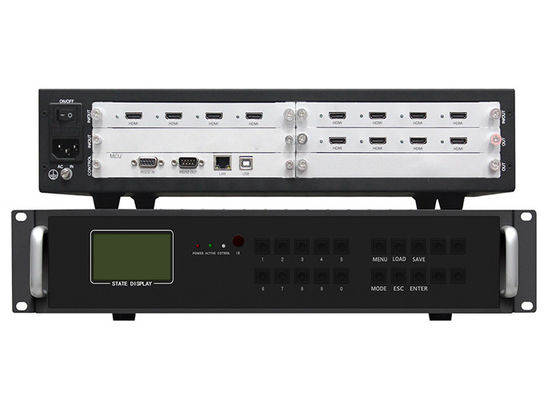 4 In 8 Out HDMI 4x2 2x4 Video Wall Controller Dengan Kontrol Pusat