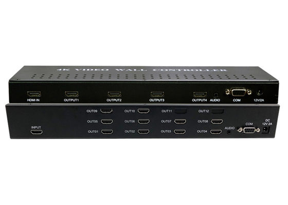1.8mm Bezel 1 In 10 Out 1x10 2x5 4K Video Wall Controller Untuk Layar LCD