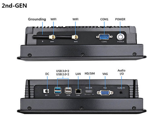 CE RoHS Disetujui 8 Inch Industrial Touchscreen Panel PC dengan IP65 Waterproof Industrial Panel PC Desain