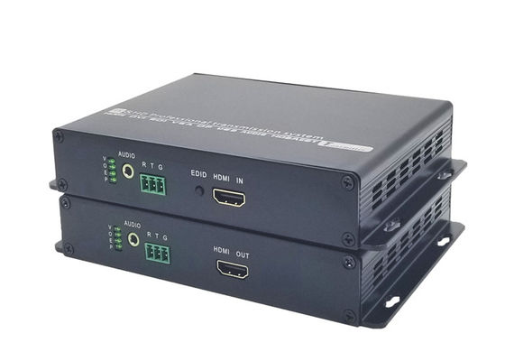RS232 Port HDMI Video Extender 1920x1200 3Gbps Melalui Fiber Optic