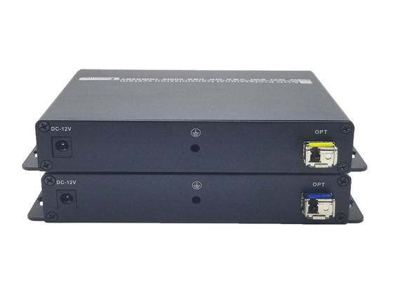RS232 Port HDMI Video Extender 1920x1200 3Gbps Melalui Fiber Optic