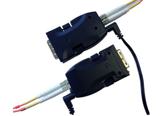 Mini DVI Fiber Optic Extender 1.65Gbps Bandwidth Lebih Dari Dua Kabel Fiber Core