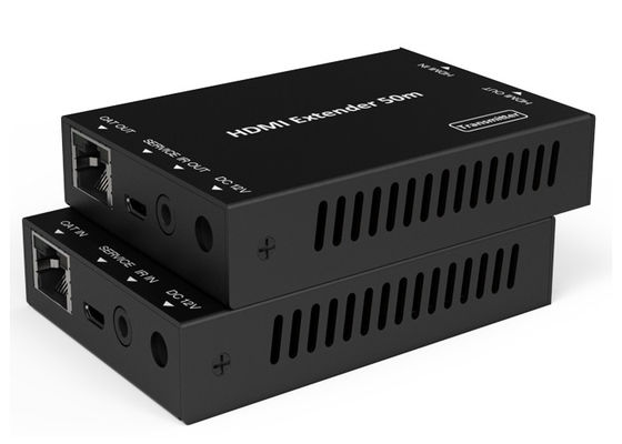 18Gbps HD Video Extender 50 Meter HDMI Over CAT Metal Enclosure