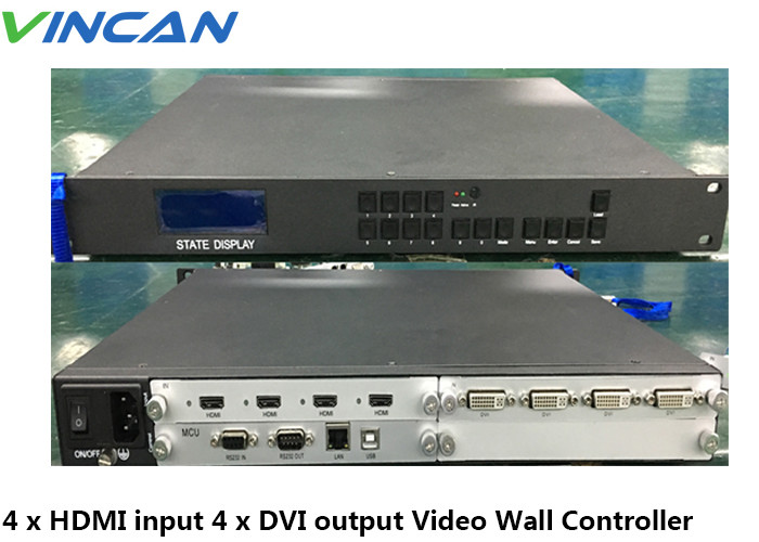 Film 2x2 3x3 4K Hdmi Video Wall Controller Dan Prosesor 1x3 4x4