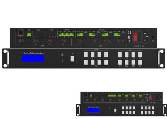 Mulus IR Audio UHD HDMI 2.0 Matrix Switcher 4K 60Hz 18Gbps 4x4