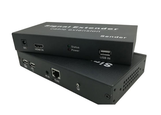 200m 1080P 4K HDMI KVM USB Video Extender Melalui Kabel Cat5e / 6 Tunggal