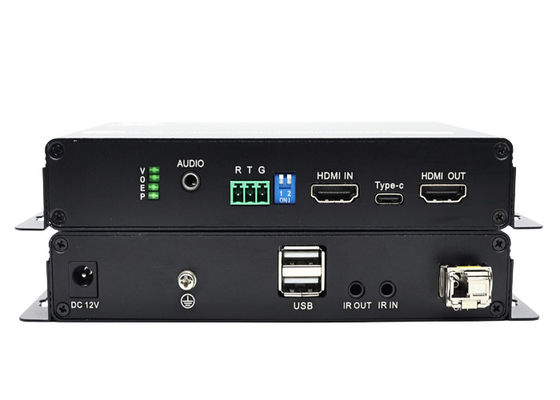 4K HDMI Extender Optical Over Fiber 60Hz HDMI 2.0B & 10km LC Antarmuka