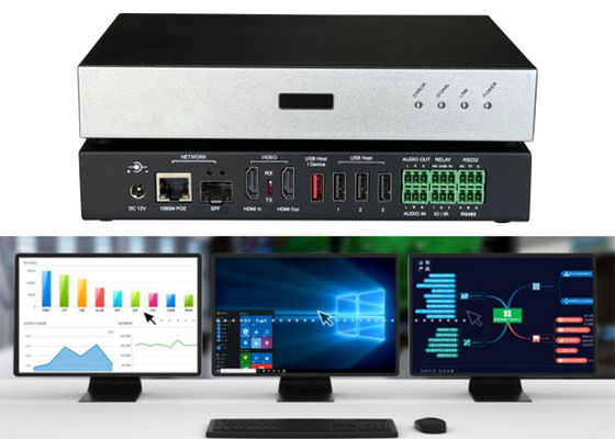 H.264 H.265 AV over IP KVM dengan kompresi video HD