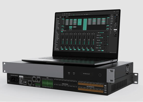 DSP Audio Processor Paging System Controller Sistem Musik Latar Belakang