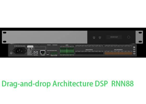 Prosesor Audio Profesional Digital Signal Processor Rak Audio DSP | Perutean Fleksibel 8x8