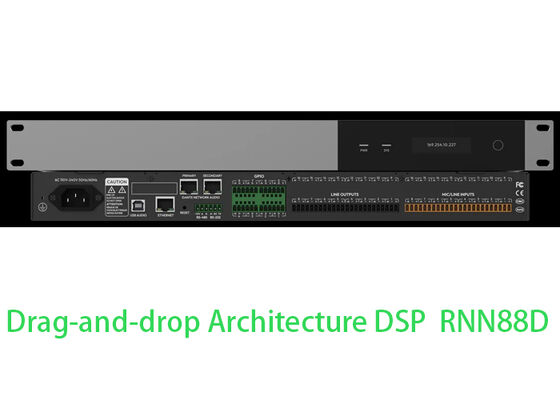 Dante DSP Prosesor 8x8 Audio Matrix Konferensi Audio DSP