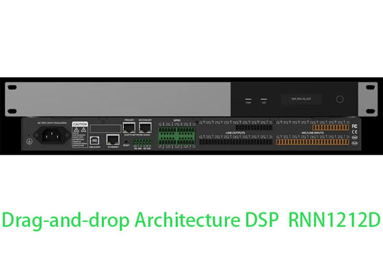 Dante DSP Prosesor Audio Matrix Prosesor Ruang Konferensi DSP ♪ Drag-and-Drop Smart Control