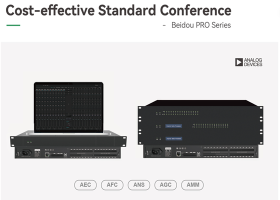 VINCAN Beidou PRO Processor Audio Konferensi DSP dengan AEC, Pencampuran Otomatis, dan Audio USB untuk Ruang Rapat
