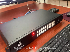 HDMI profesional 9x1 Multi-Viewer dengan Seamless Switching